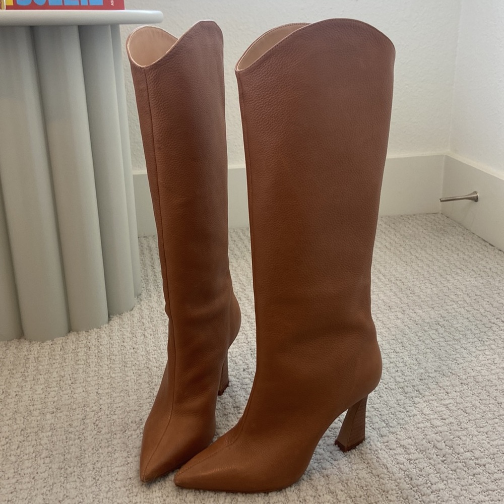 Schutz ‘Maryana’ tan heeled boots